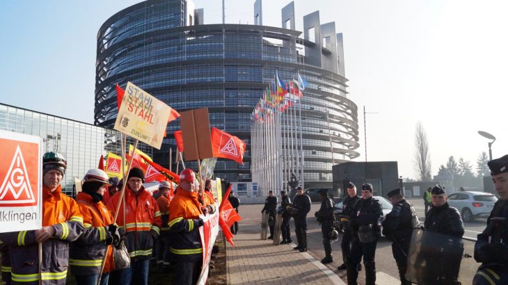 13.02.2017 – Anti-CETA-Demo vor dem EU-Parlament in Straßburg
