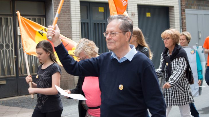 Tihange Demo gegen das Atomkraftwerk