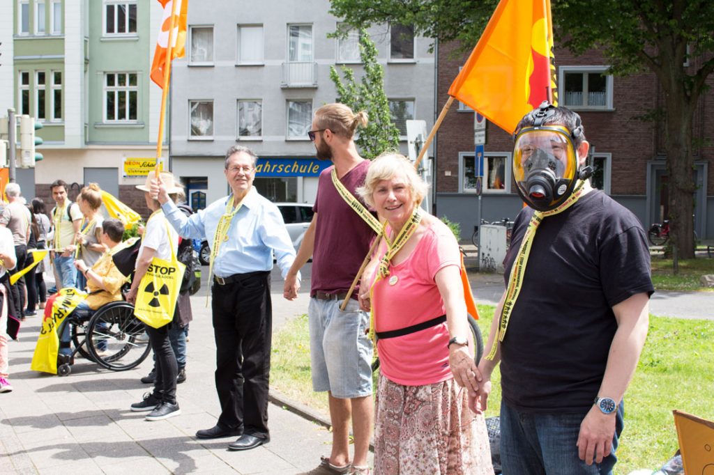 Tihange Demo gegen das Atomkraftwerk